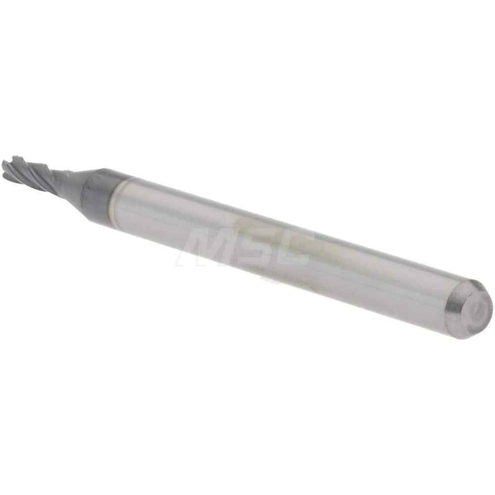 Accupro 1/16" Diam 4 Flute Single End Solid Carbide 0.01" Corner Radius End M...