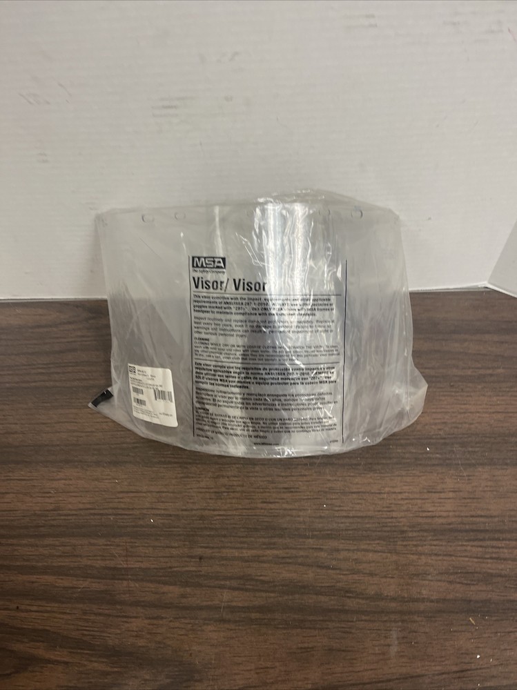 MSA P/N 488132 Clear Face Shield Visor 8” X 16” X .060
