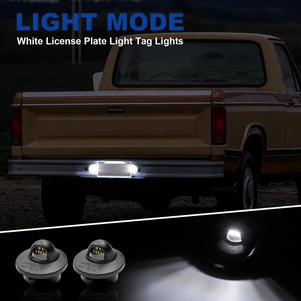 LED 2PCS License Plate tag Lights Replacement for F250 F350 F450 F550 F650 F7...
