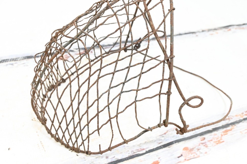 Antique Muzzle Farm Fresh Primitive Wire Calf Muzzle Cribber Weaner Rustic Count