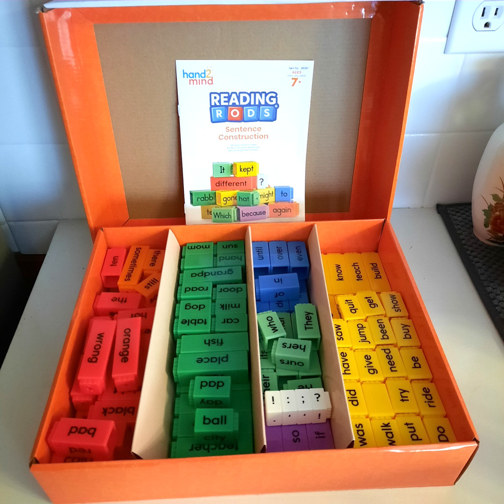 2- Hand2Mind Reading Rods-Sentence Construction- Prefixes & Suffixes-Ages 7+