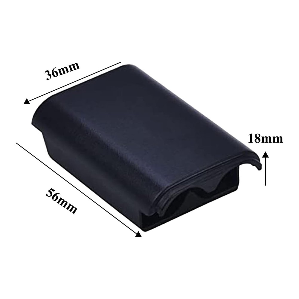 2 Pcs Battery Pack Cover for Xbox360 Wireless Controller, Replacement Black