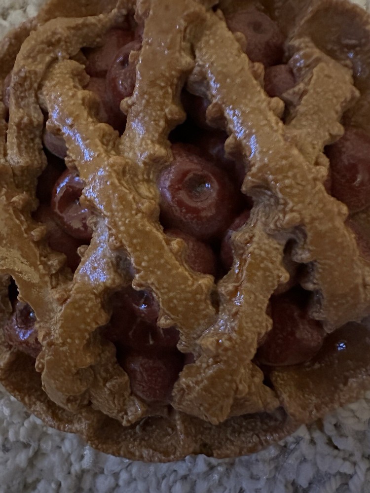 Primitive Colonial Faux 4 Inch Lattice Pie