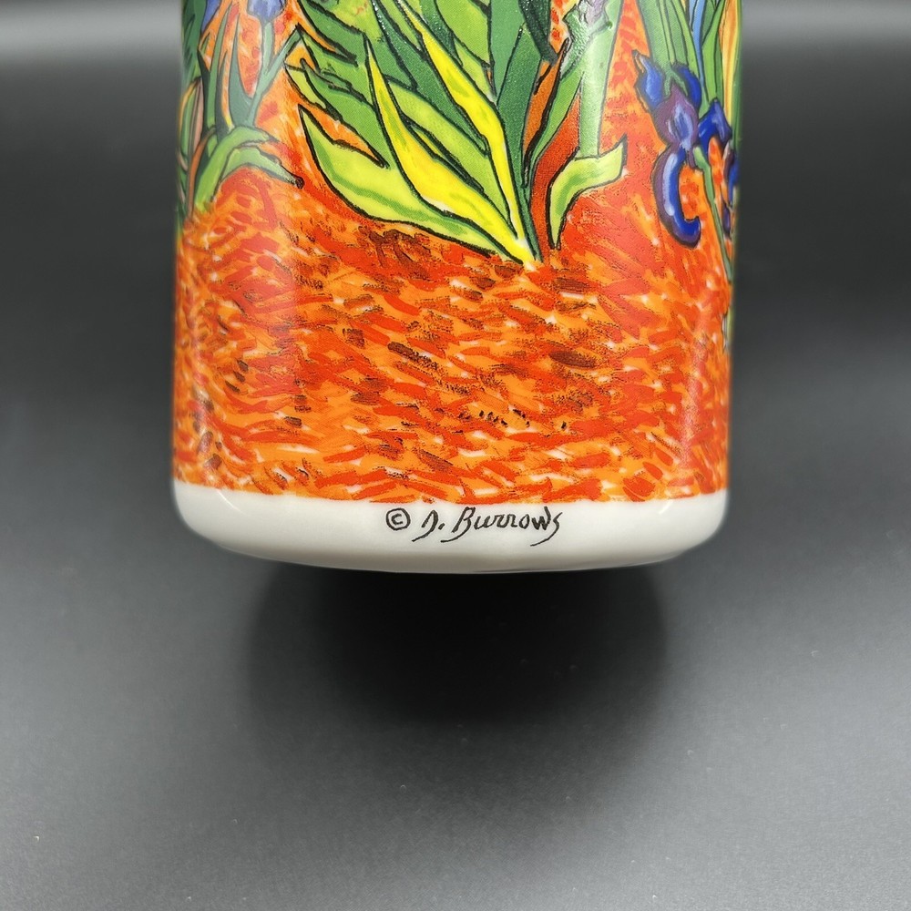 Vincent Van Gogh D Burrows Iris Chaleur Master Impressionists Ceramic Pitcher