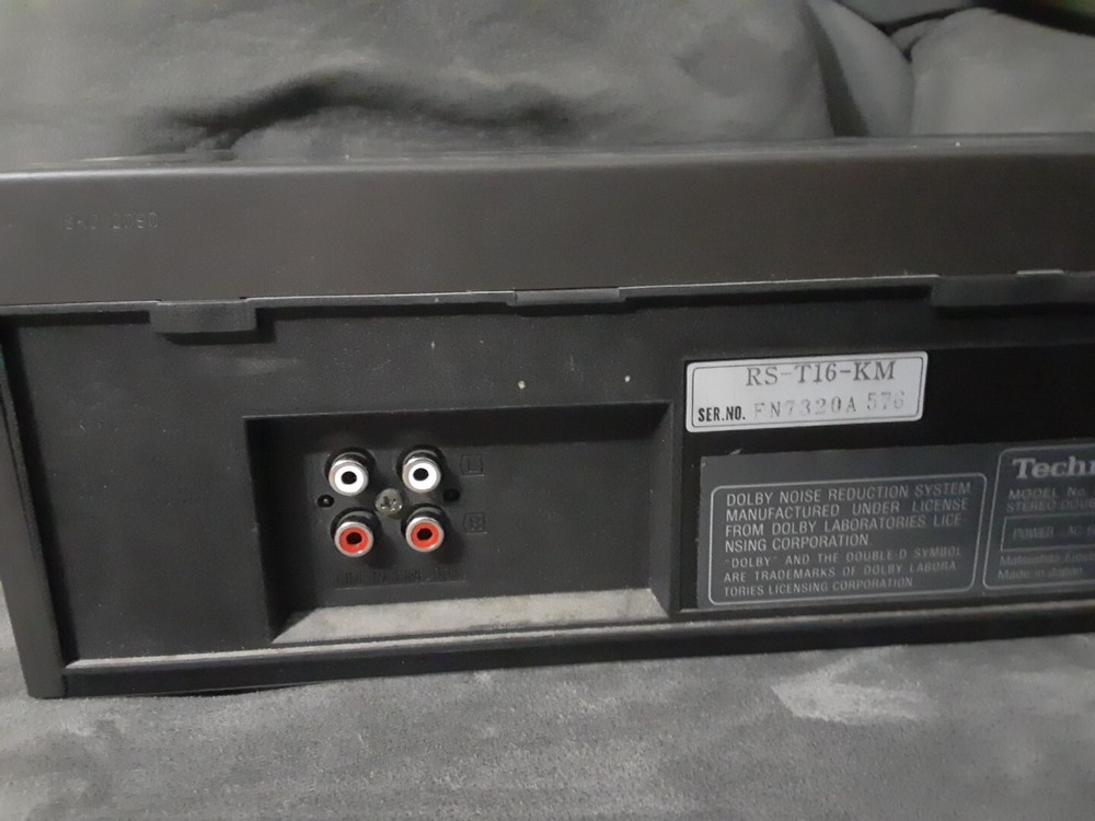 Technics RS-T16 Double Dual Cassette Deck Player Multifunction Tested & Works!