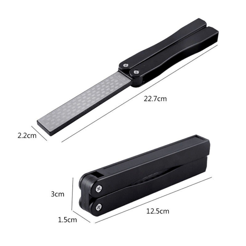Portable Double-sided Fold Pocket Sharpener Diamond Knife Sharpening Stone Tools