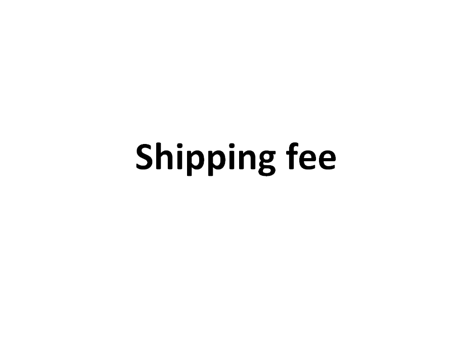 shipping fee