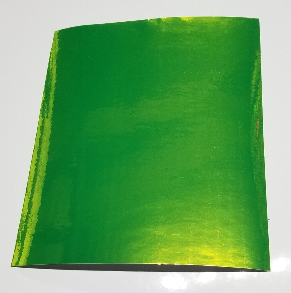 Fluorescent Yellow Chrome Mirror Sign Plotter Cutter Vinyl Roll