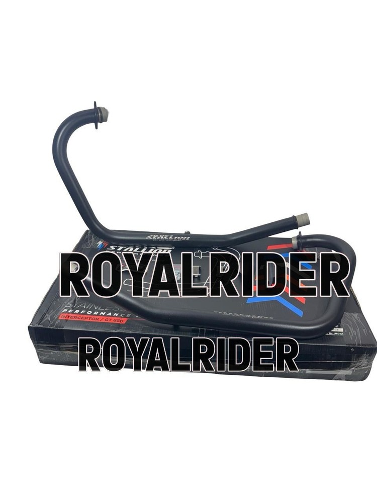 SSP HEADER PIPE BLACK FIT FOR ROYAL ENFIELD INTERCEPTOR & GT 650