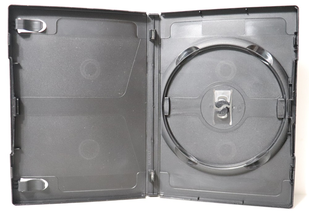Genuine Amaray Textured 1-Disc Single 14mm Black DVD Replacement Case Shell NEW