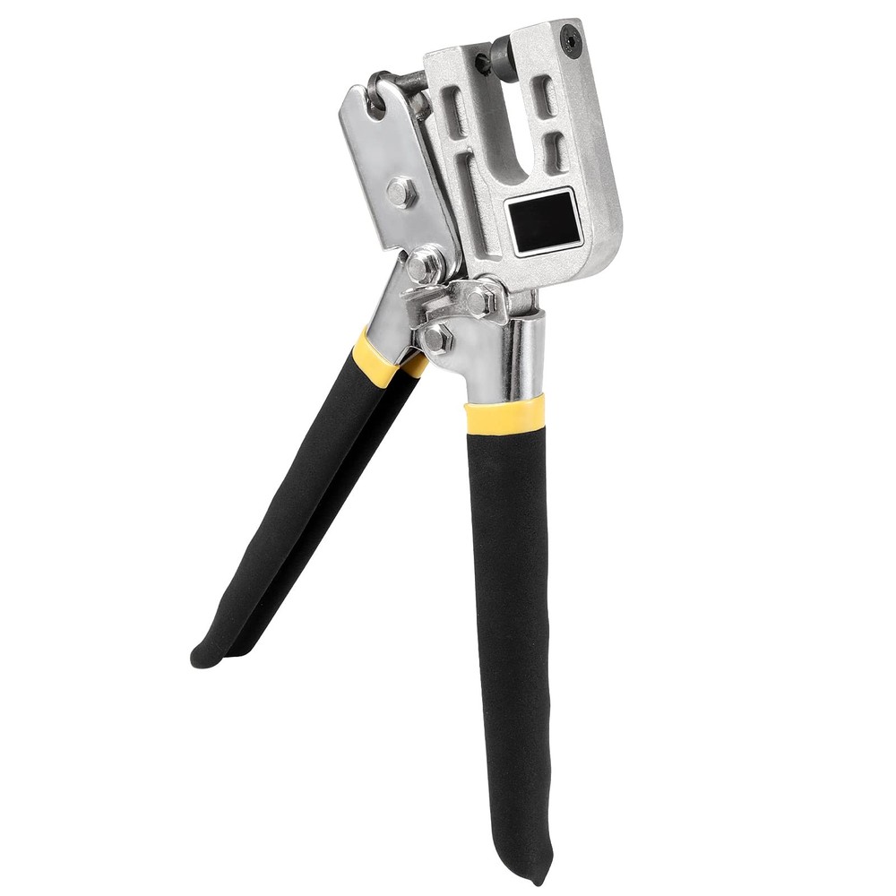 2 Pack 10 Inch Stud Crimper Pliers, Single Hand Stud Crimper Punch Lock Crimp...