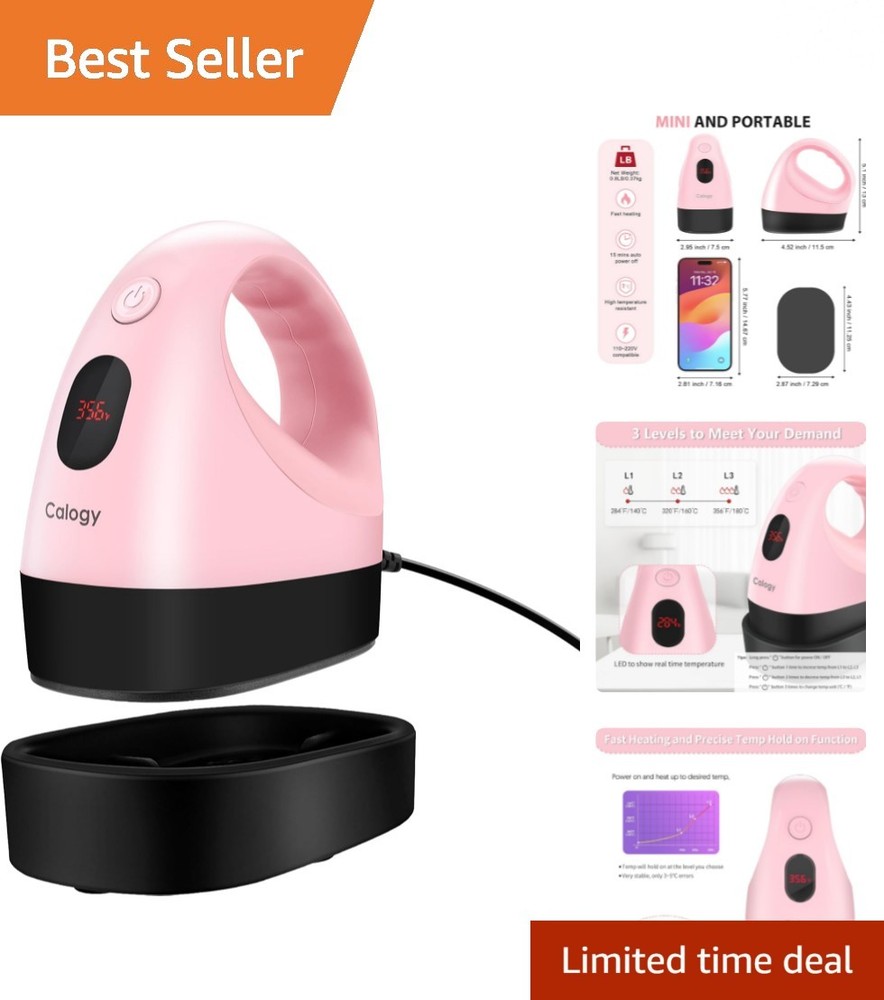 Portable Mini Heat Press - Safety Features & One-Button Control for Easy Use