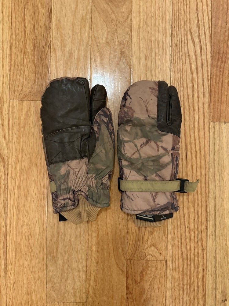 Vintage Cabelas Camo Goretex Gloves