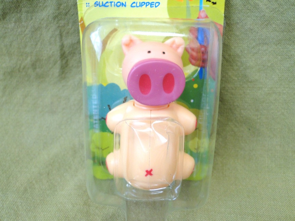 Pig Plastic Toothbrush Holder