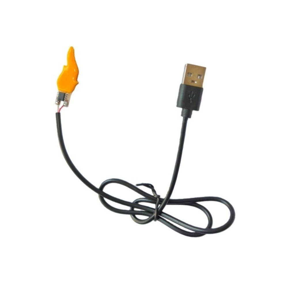 USB Flame LED Module USB 5V Powered Flame Simulation Effect Realistic Flickering