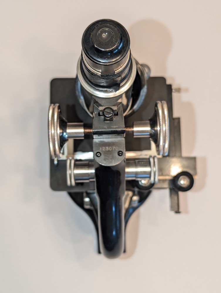 Vintage Spencer Microscope w/ Case, Objectives, Manual & Mechanical Stage