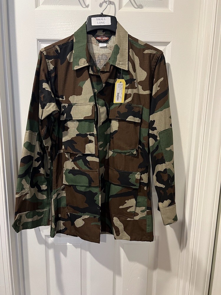 TRU-SPEC BDU Button Down Shirt New With Tags Size Small Long