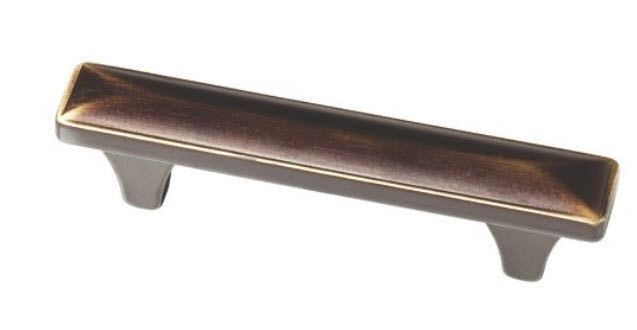3" Beverly Pull Bronze with Gold Highlights