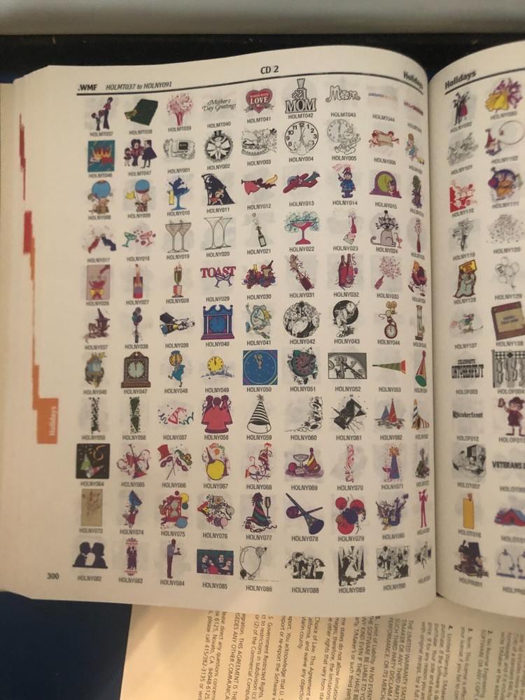 Broderbund Click Art 65,000 5 Cd Window 95 COMPLETE