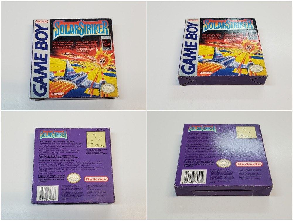 Solar Striker Original Authentic Nintendo Game Boy Box & Manual *