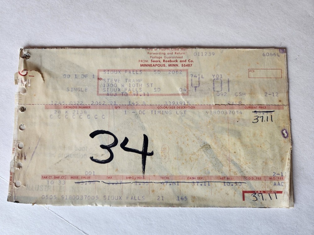 Sears Penske DC Inductive Timing Light Model 244.2138 - Untested