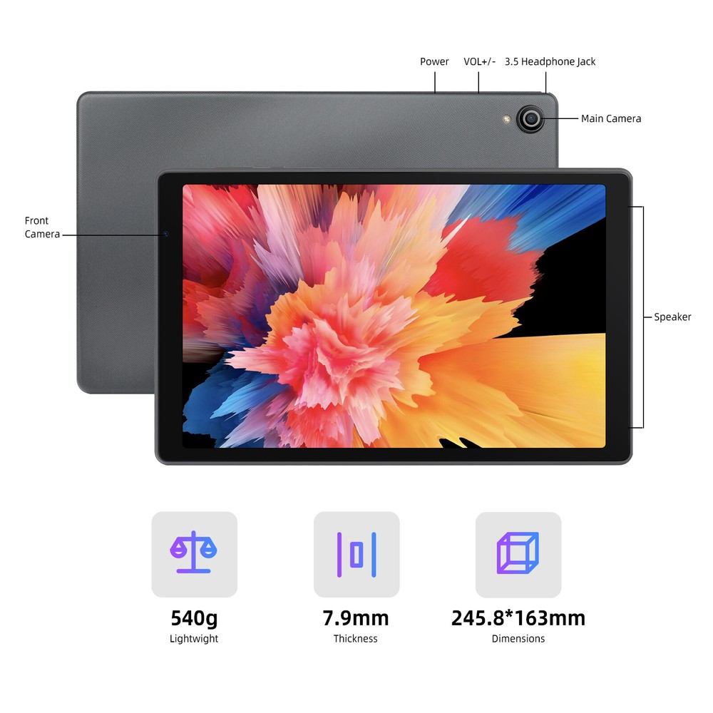 2025 Urao Tablet Octa-Core Android 13 Tablet 6+64GB Dual Camera Bluetooth WIFI