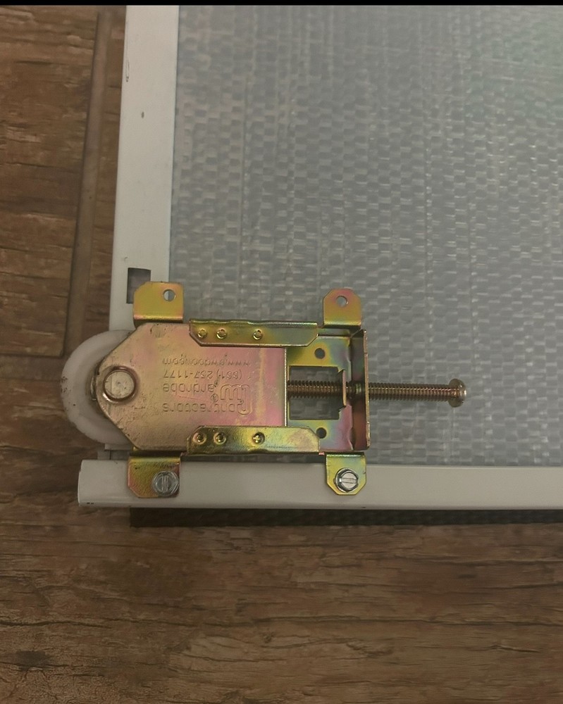 4 sliding mirror closet doors with hardware attached