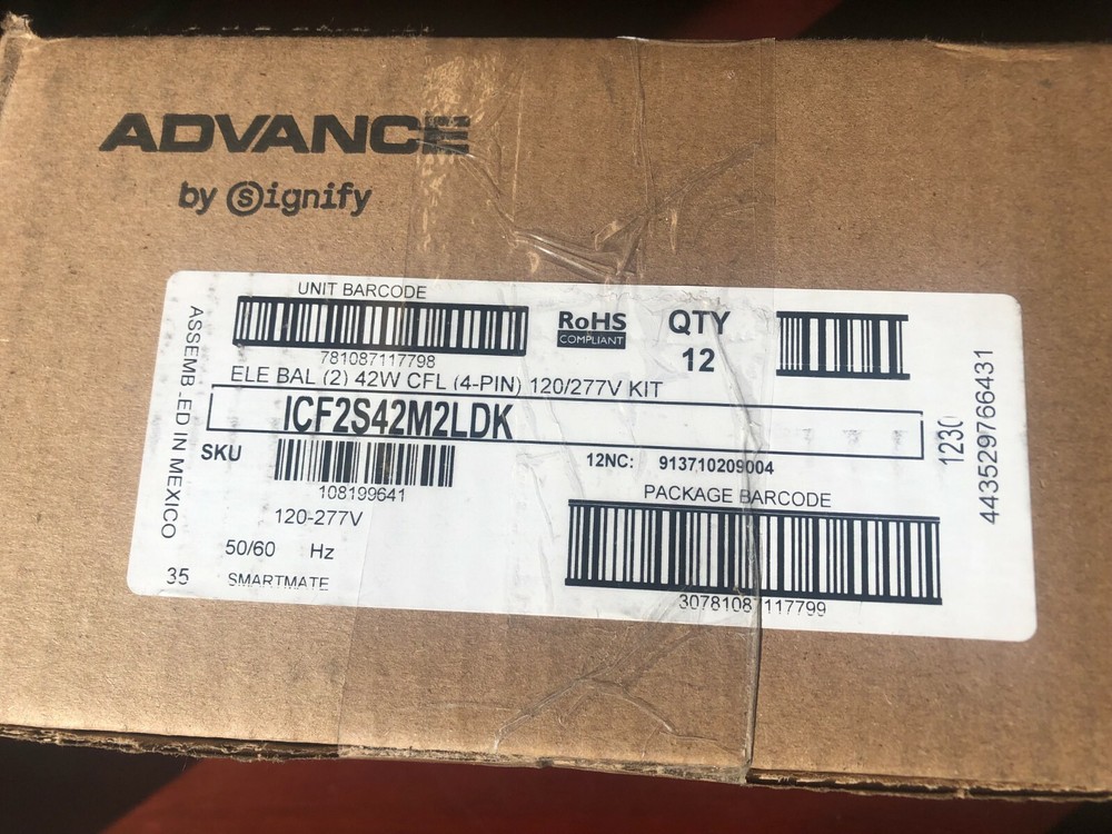 Philips Advance ICF2S42M2LD Ballast 12 Pack