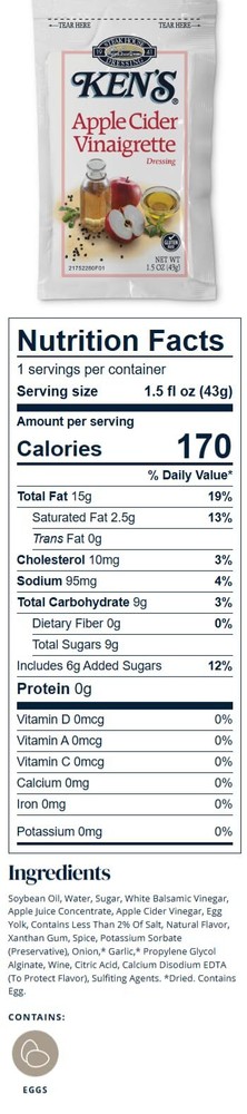 20 Count | Salad Dressing Packets | Individual Single Serve Salad Dressing