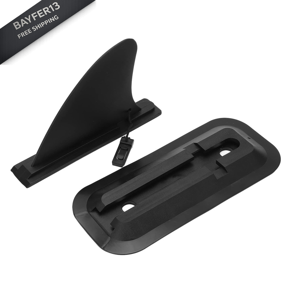 Paddle Board Fins Replacement, Plastic Adjustable Paddleboard Fin Black