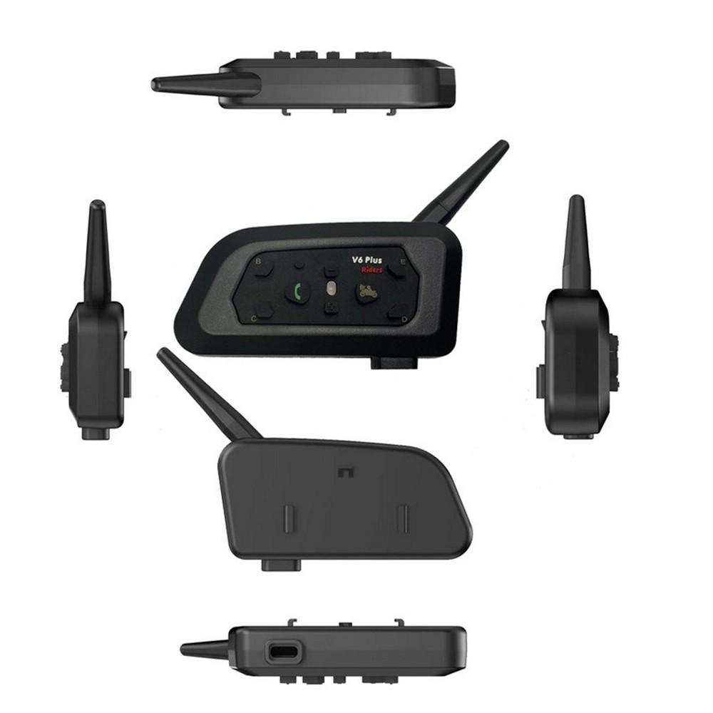 Intercom For Motorcycle Helmets V6 Plus With Bluetooth