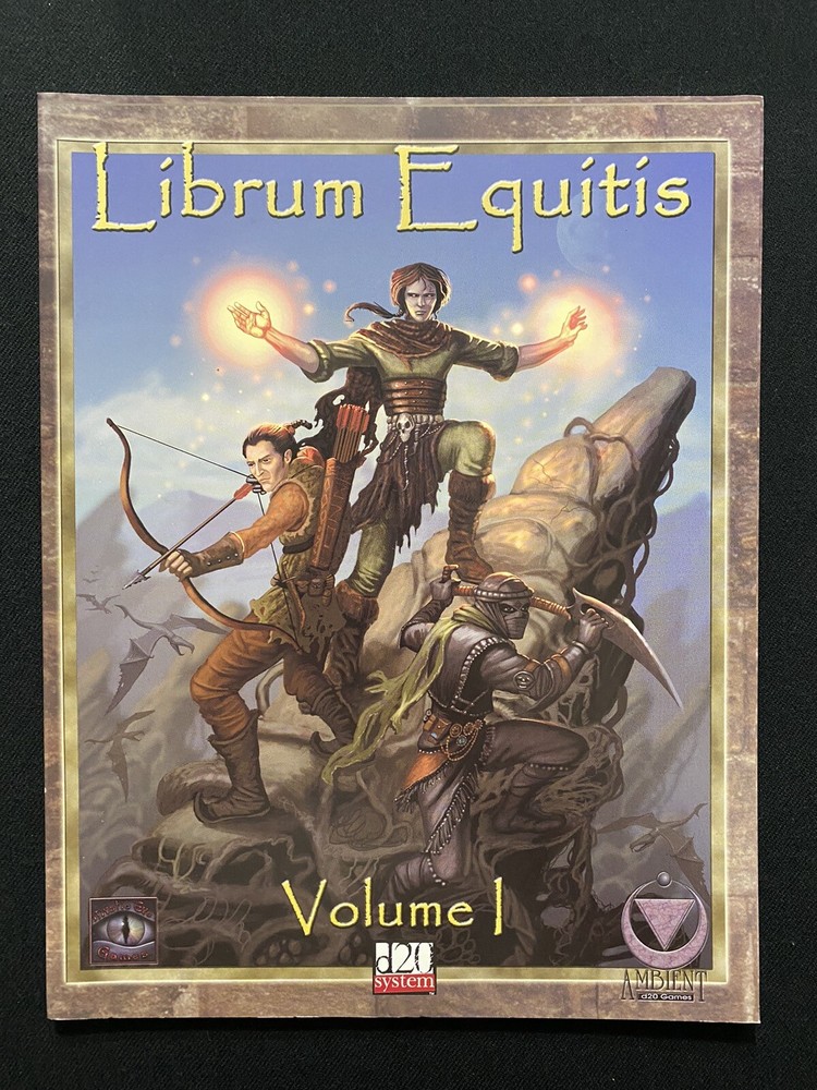 Librum Equitis Volume 1 d20 System Book Unused