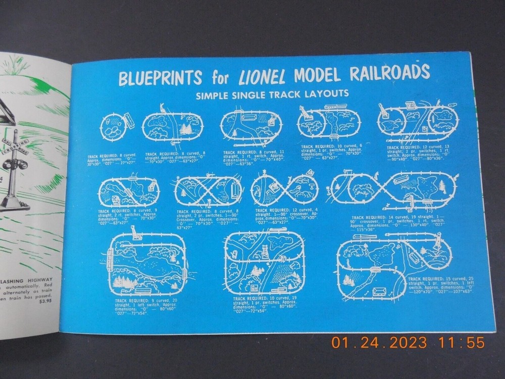 Lionel Model Railroading 1954 Accessories Booklet
