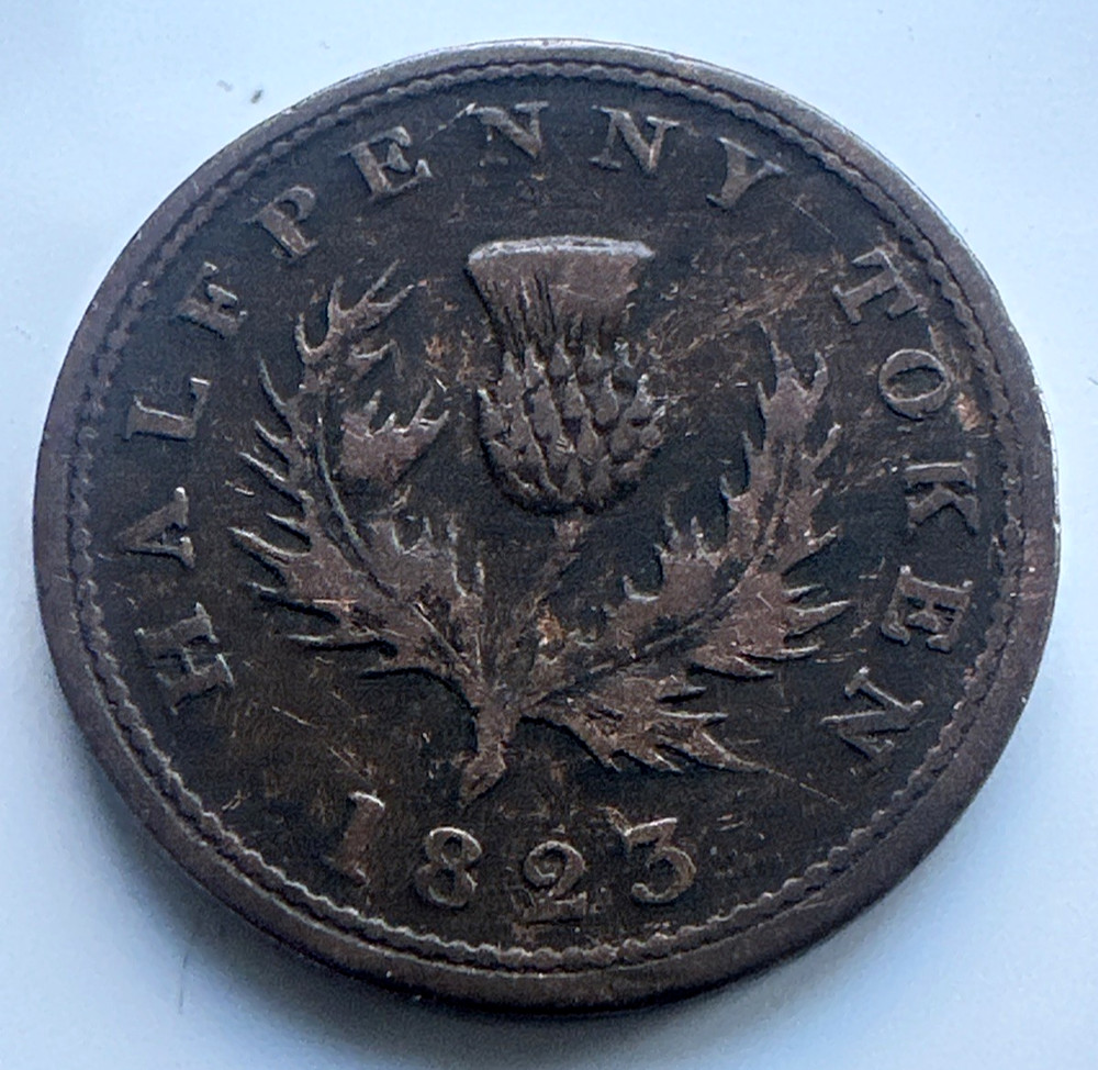 CANADA 1823 NOVA SCOTIA HALF PENNY TOKEN