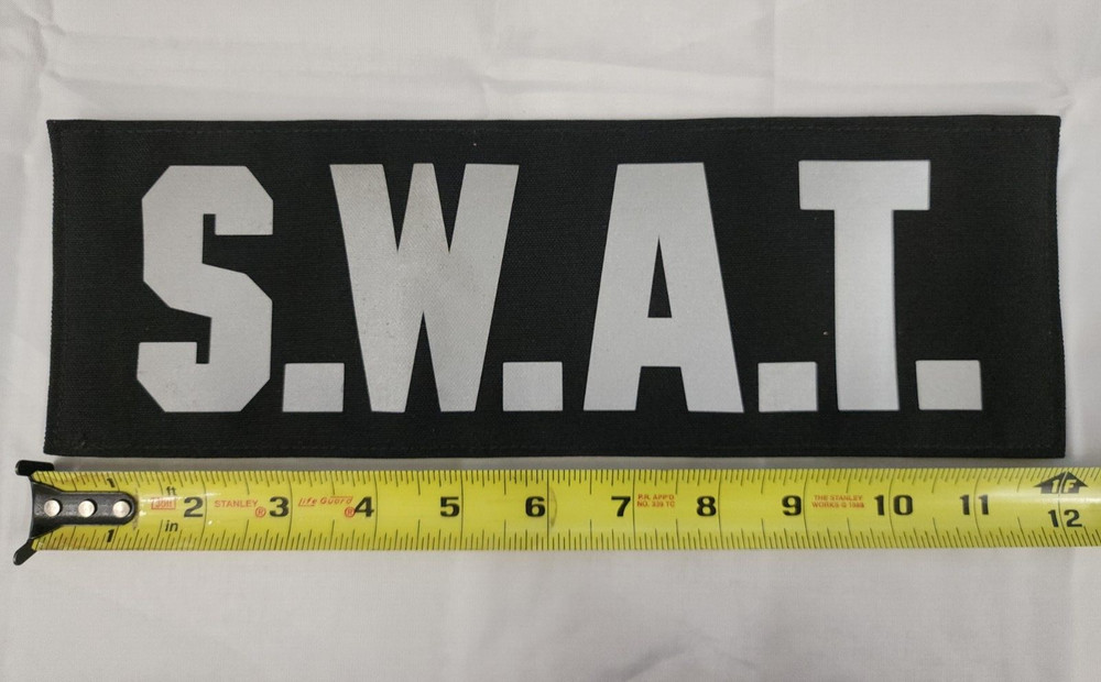 SWAT Reflective Patch Hook N Loop 12"