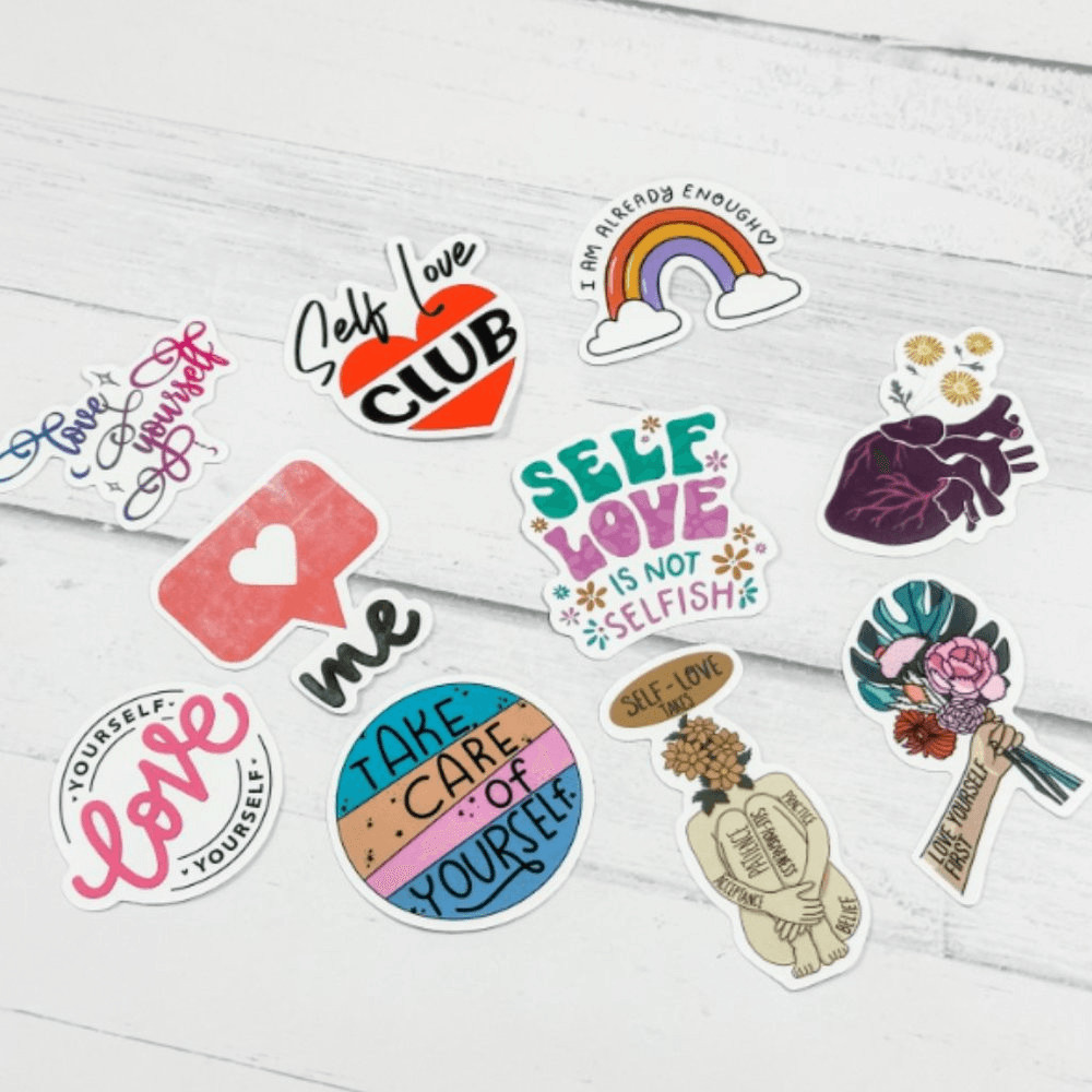Self Love Affirmation Planner Stickers - Pack of 10