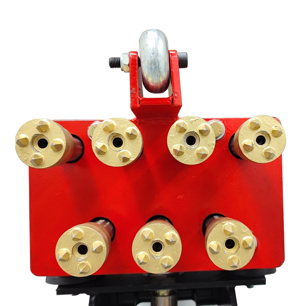 7 Head Hand-pushed Concrete Pavement Retreader Air Pressure Chisel Machine
