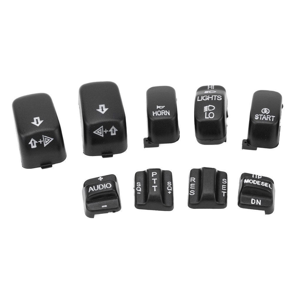 Black Handlebar Control Switch Housing Cover Switch Cap Buttons For Harley 96-13