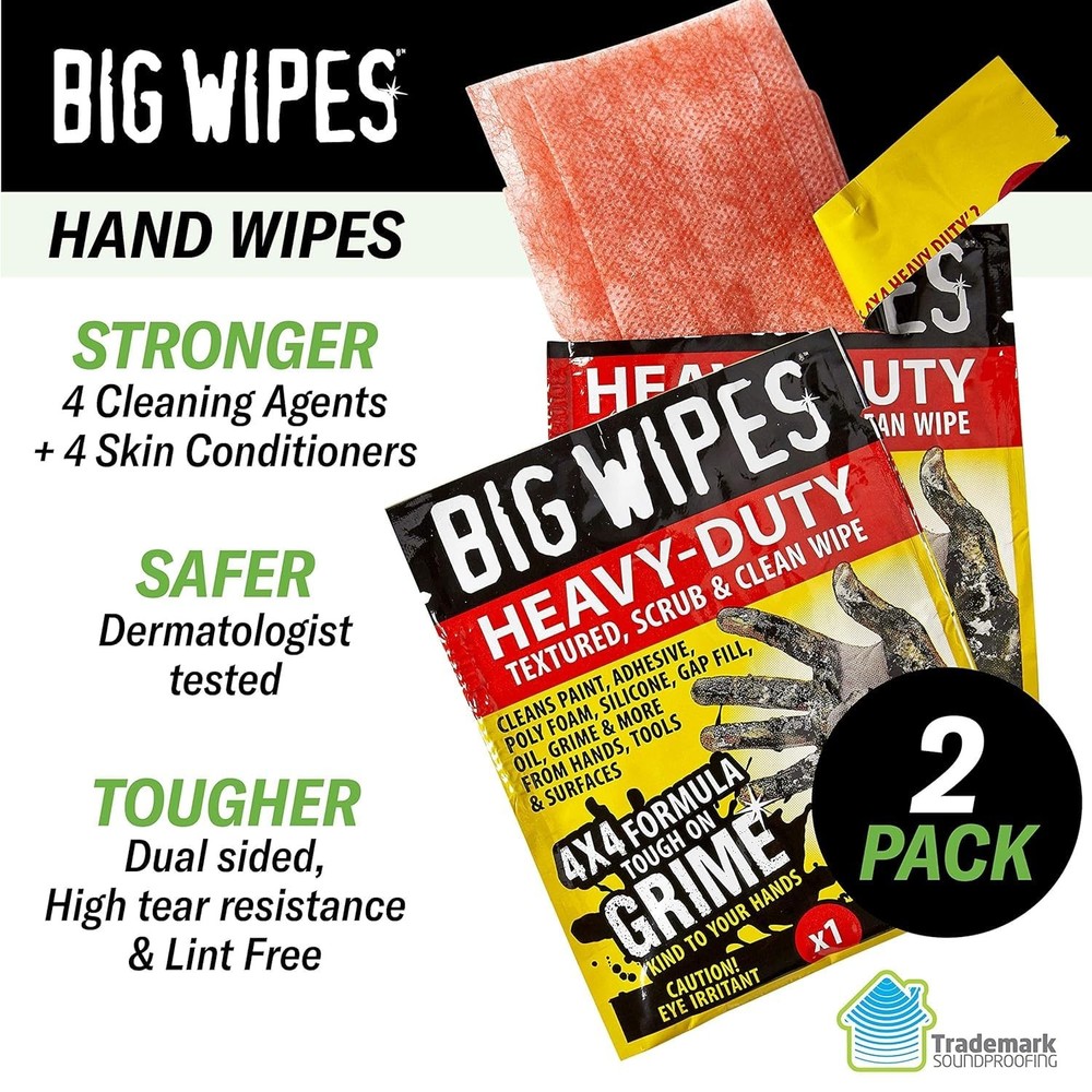 Green Glue Soundproofing Compound 28 fl.oz - 3 Pack | Includes 2 Big Wipes