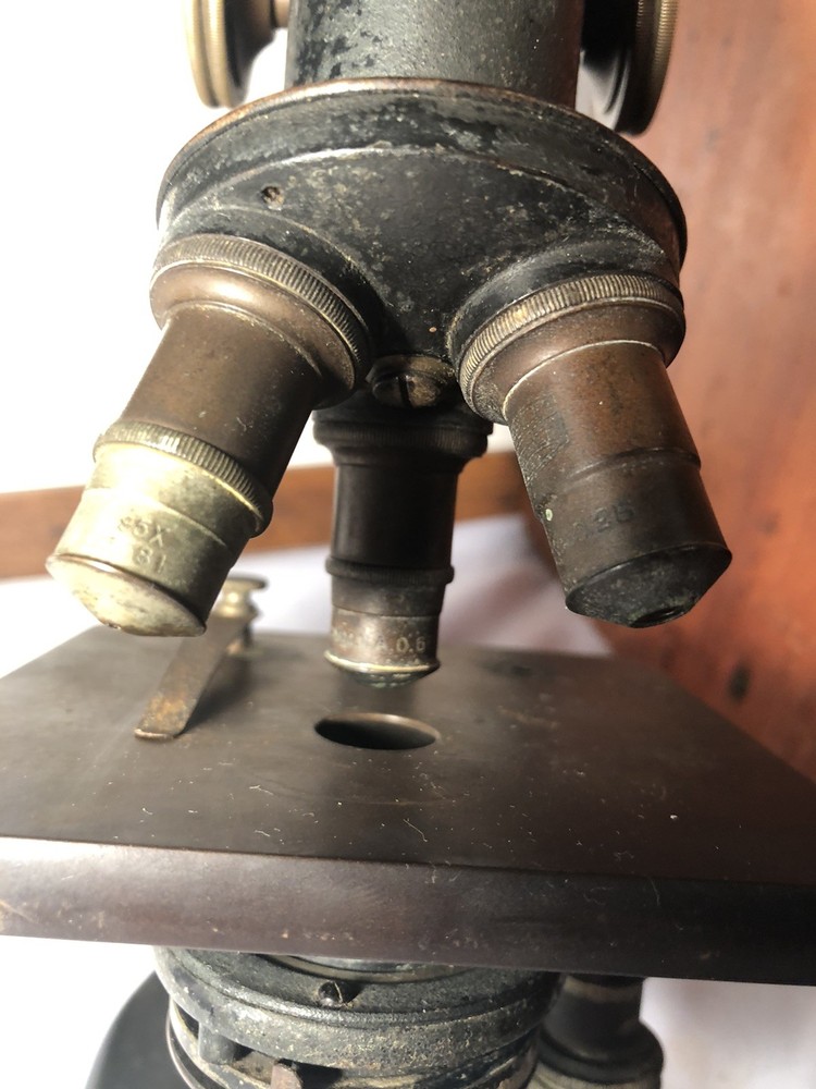 Vintage Spencer Buffalo Microscope With Case