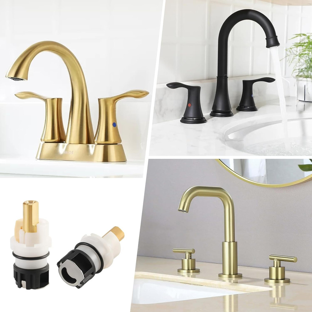 2 Pack RP25513 Faucet Stem Replacement for Delta Two Handle Faucet Repair Kit, P