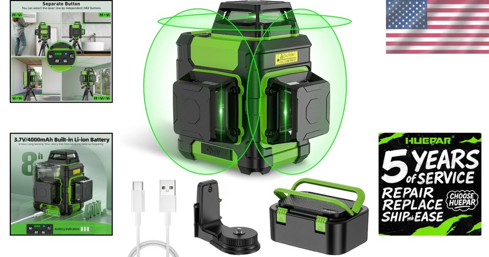 Professional Construction Laser Level with Hard Carry Case