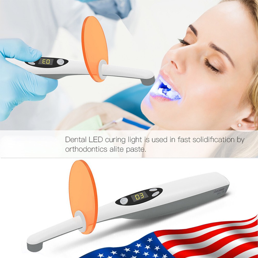 Dental Cordless Curing Light 3 Second LED Light Lamp 3 Modes LV-3