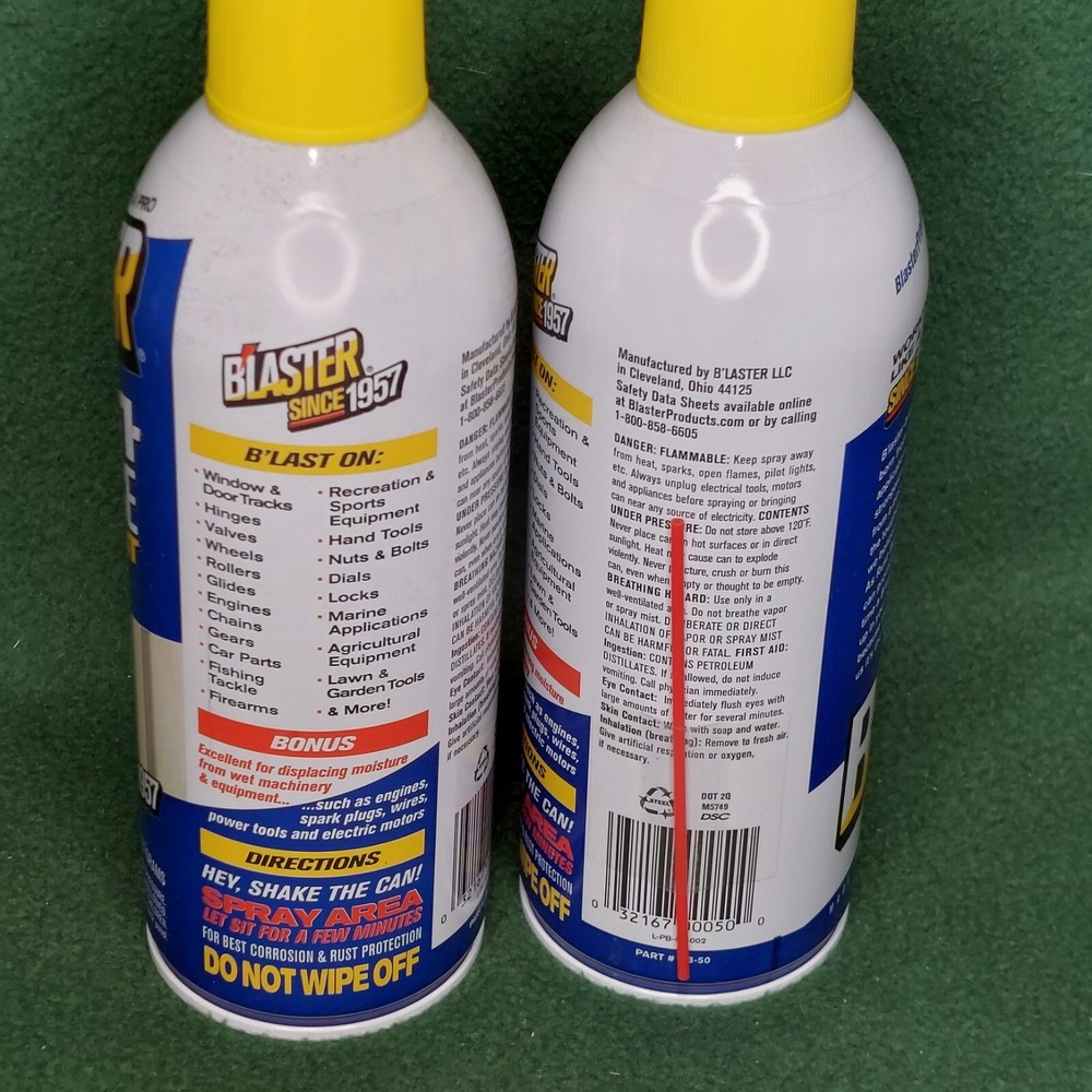 Blaster Pro Grade Multi-Purpose Lubricant 8oz. cans (QTY 2)