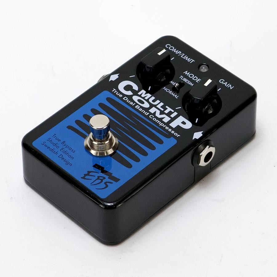 EBS MultiComp Studio Edition Compressor Bass Effect Pedal 2 Knob