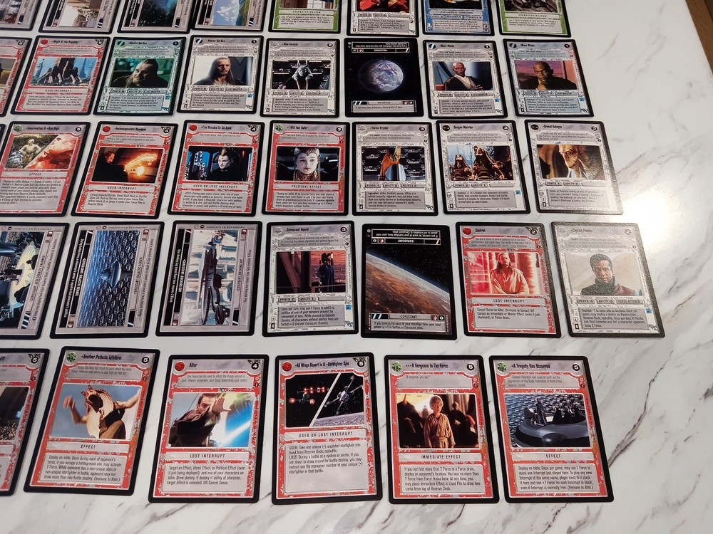 Star Wars CCG Coruscant Complete Set (Base + Rules + Checklists + All AIs) READ