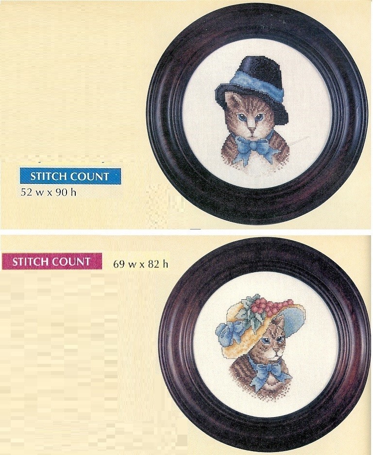 CATS READY FOR TEA  -  CROSS STITCH   PATTERN ONLY    HM - WUS