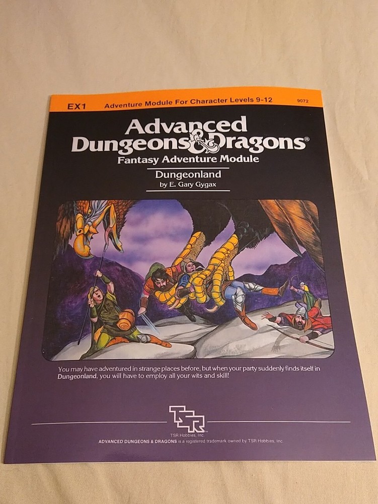 Dungeons and Dragons Reprint of EX1 Dungeonland