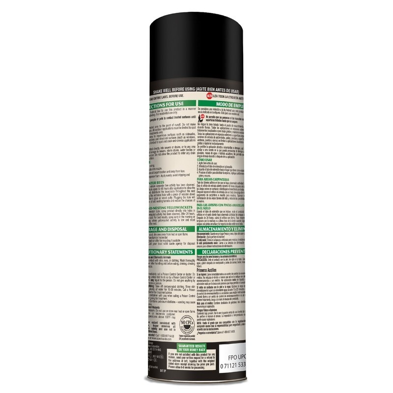 Spectricide Carpenter Bee & Ground-Nesting Yellowjacket Killer Foaming Aerosol