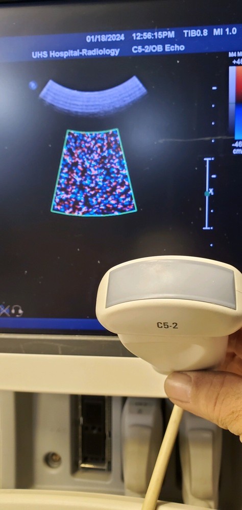 PHILIPS C5-2 CURVED ARRAY ULTRASOUND TRANSDUCER PROBE